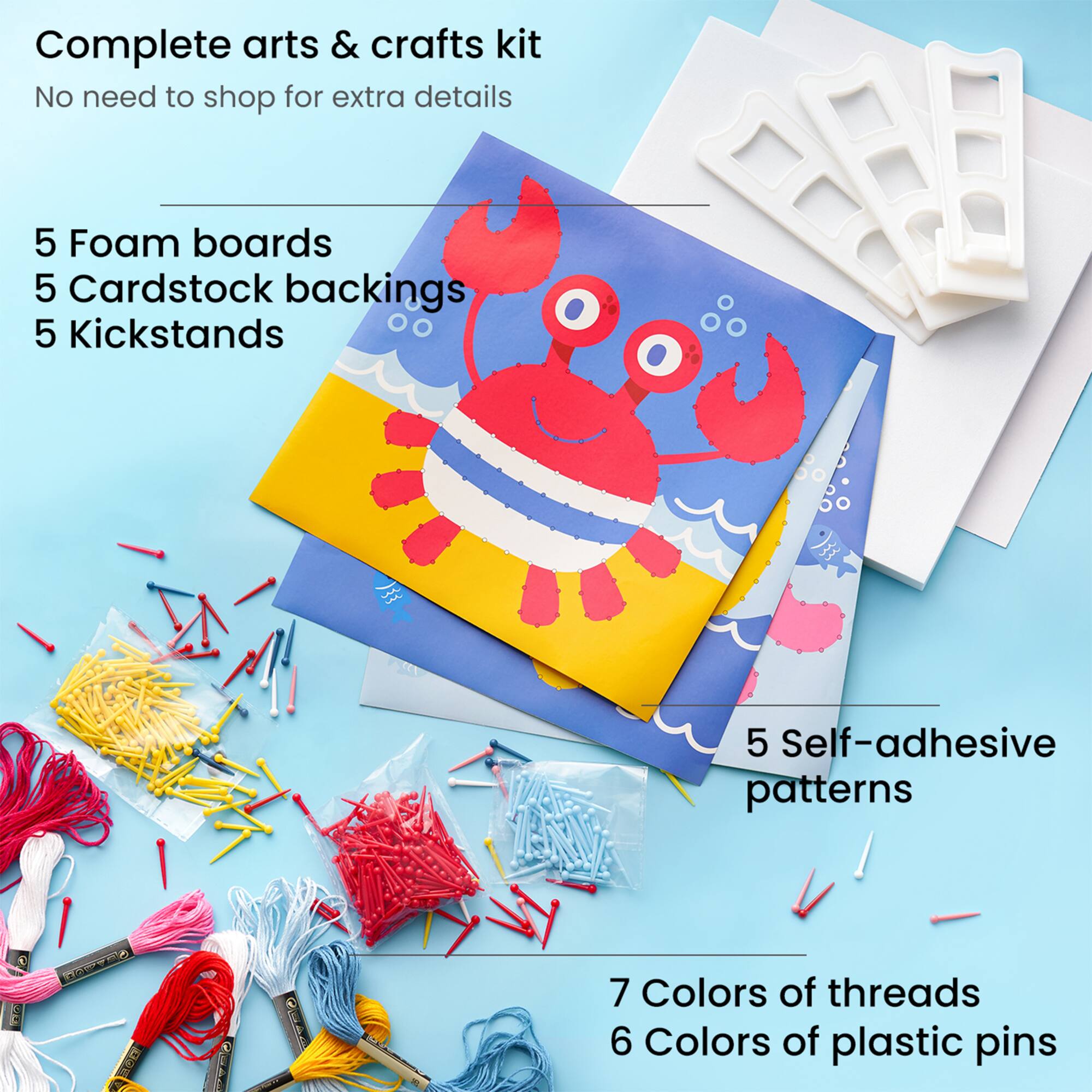 Arteza® Kids Sea Animals String Art Set